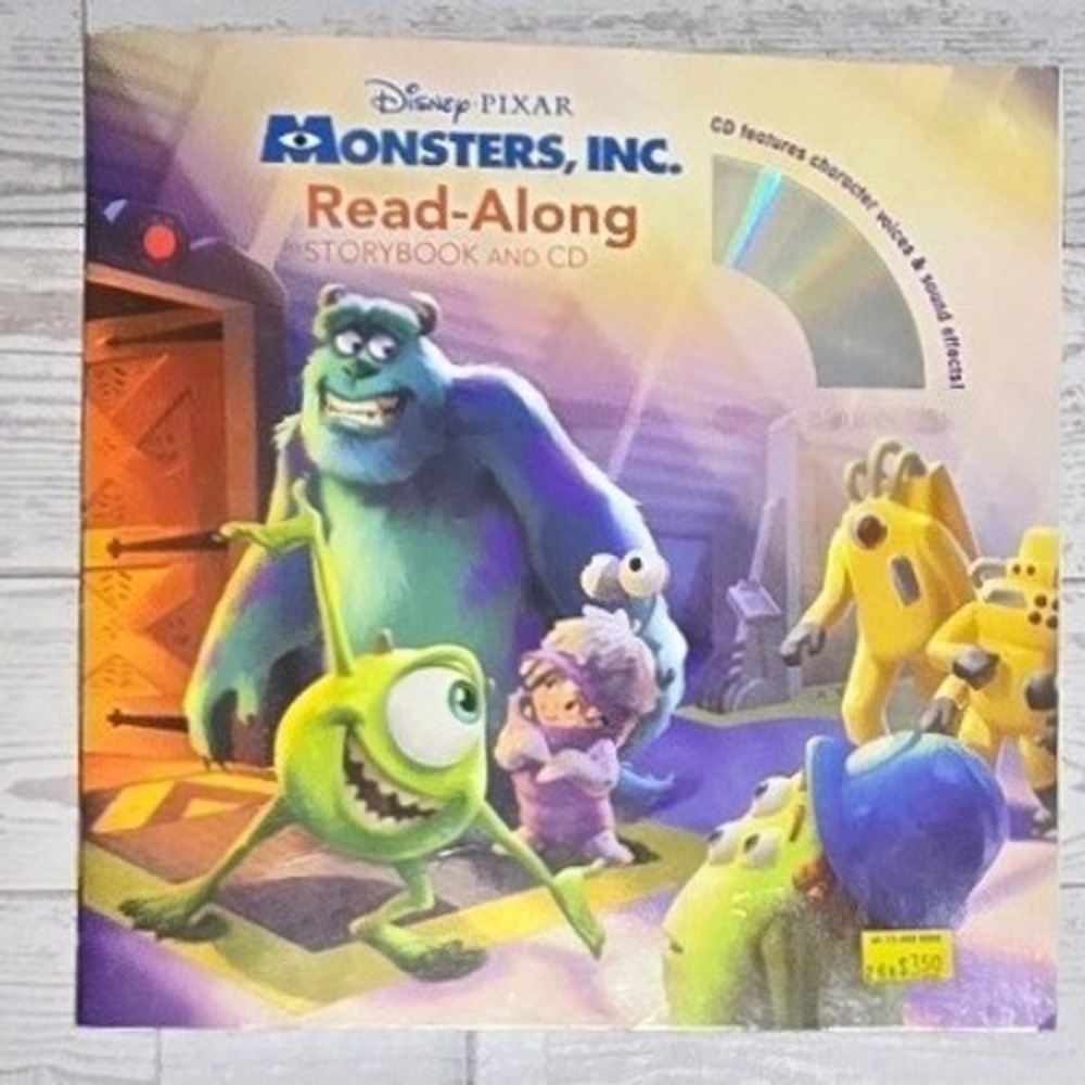 Disney Pixar Monsters Inc Read-Along Storybook CD 2012 Disney Press Paperback
